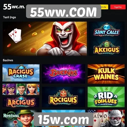 Jogos populares disponíveis no site 55ww COM